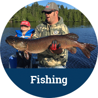 Father and Son with Huge Northern Pike Catch
