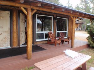 ivanhoe lake log suites 1-4 deck
