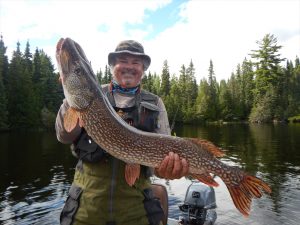 guy holding pike